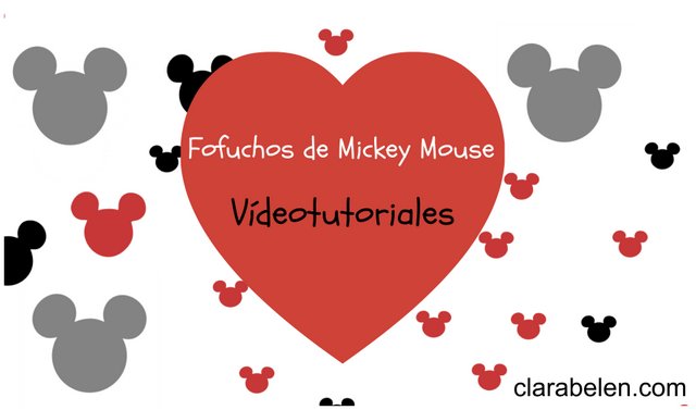 Fofuchos de Mickey Mouse en tutorial